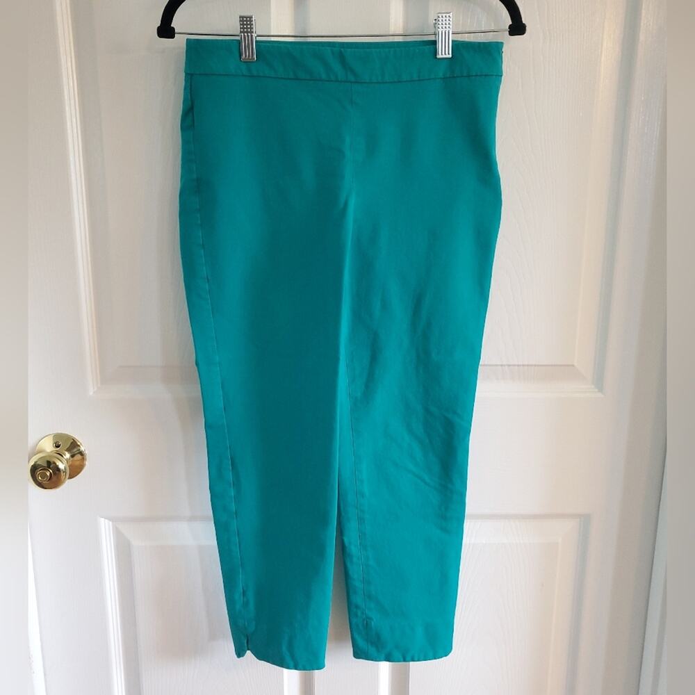 Talbots Vibrant Teal Ankle Pants. Size 4P. #GR